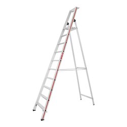 Hymer Stufenstehleiter mit Plattform, einseitig begehbar