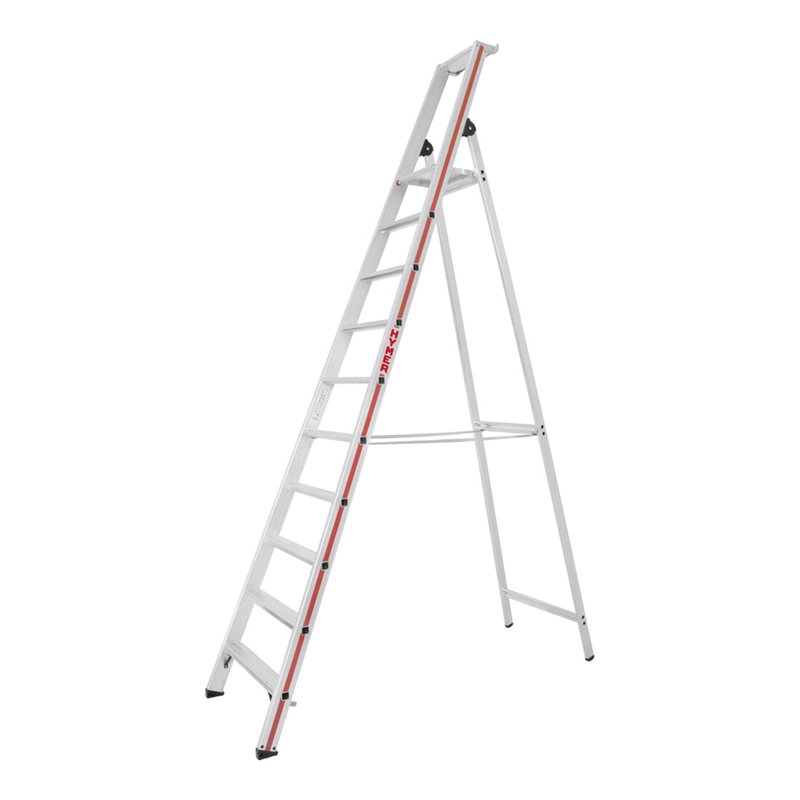 Hymer Stufenstehleiter mit Plattform, einseitig begehbar