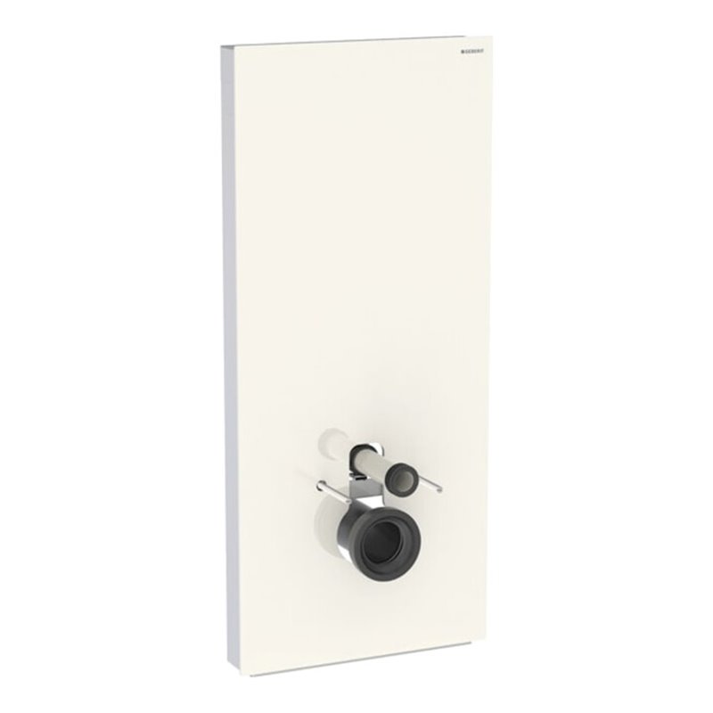 Geberit Wand-WC-Modul Monolith Plus Bauh. 114cm, Fr. Gl. sand-grau, S. Alu