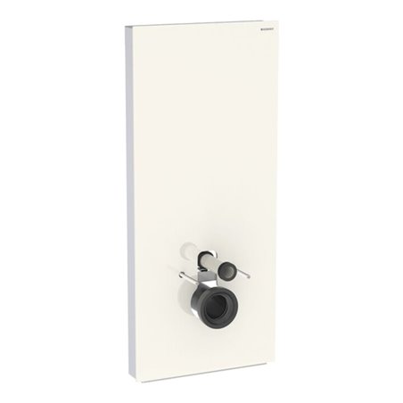 Geberit Wand-WC-Modul Monolith Plus Bauh. 114cm, Fr. Gl. sand-grau, S. Alu