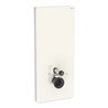 Geberit Wand-WC-Modul Monolith Plus Bauh. 114cm, Fr. Gl. sand-grau, S. Alu