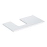 Geberit Waschtisch-Platte One 90x3x47cm, w/lack. hochgl., Ausschn li