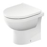 Duravit Stand-WC, Tiefspüler No. 1 Compact 37x48cm, 4,5 l, Abg. waag., riml., weiß
