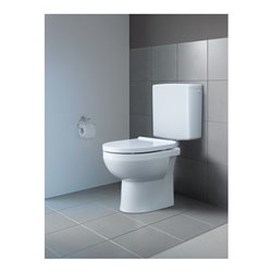 Duravit Stand-WC, Tiefspüler No. 1 Compact 37x48cm, 4,5 l, Abg. waag., riml., weiß