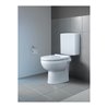 Duravit Stand-WC, Tiefspüler No. 1 Compact 37x48cm, 4,5 l, Abg. waag., riml., weiß
