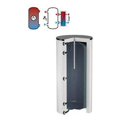 Flamco Ladespeicher LS 3000 l, weiß, mit EPS-Isolierung