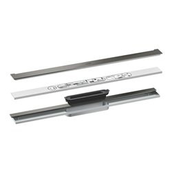 hansgrohe Fertigset Duschrinne AXOR Drain 700mm zur Wandmontage PBC