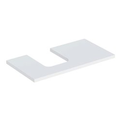 Geberit Waschtisch-Platte One 90x3x47cm, w/lack. ma, Ausschnitt links
