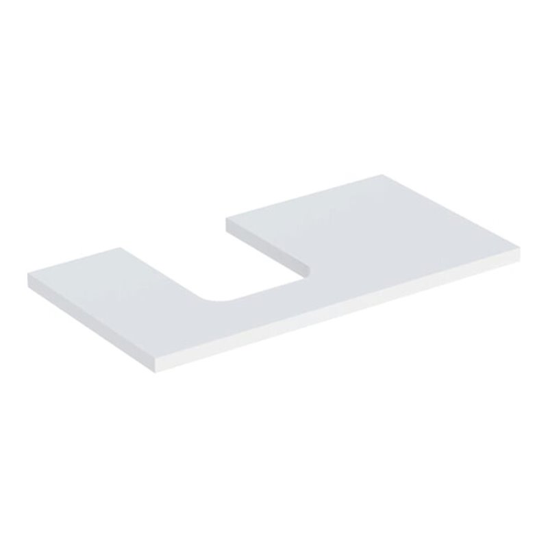 Geberit Waschtisch-Platte One 90x3x47cm, w/lack. ma, Ausschnitt links