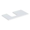 Geberit Waschtisch-Platte One 90x3x47cm, w/lack. ma, Ausschnitt links
