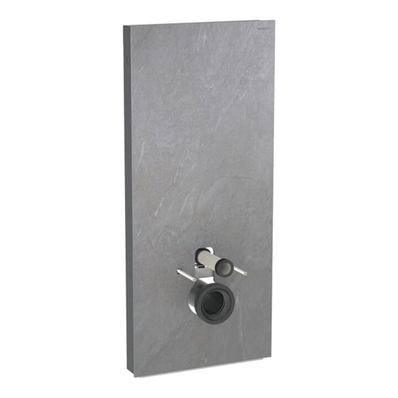 Geberit Wand-WC-Modul Monolith Plus BH 114cm, F SZ Schiefer, S. Alu SW-chrom
