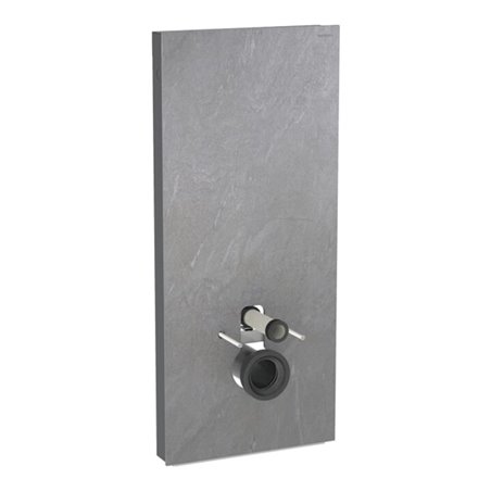 Geberit Wand-WC-Modul Monolith Plus BH 114cm, F SZ Schiefer, S. Alu SW-chrom