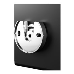 Keuco Seifenkorb 320x93x90mm, Wandmontage, schwarzgrau