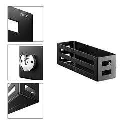 Keuco Seifenkorb 320x93x90mm, Wandmontage, schwarzgrau