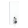 Geberit Stand-WC-Modul Monolith Plus Bauh. 114cm, Fr. Gl. we., S. Aluminium