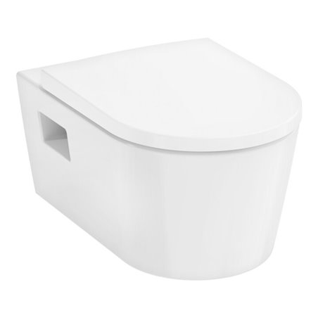 hansgrohe Wand-WC EluPura Original S mit WC-Sitz, weiß, mit SmartClean