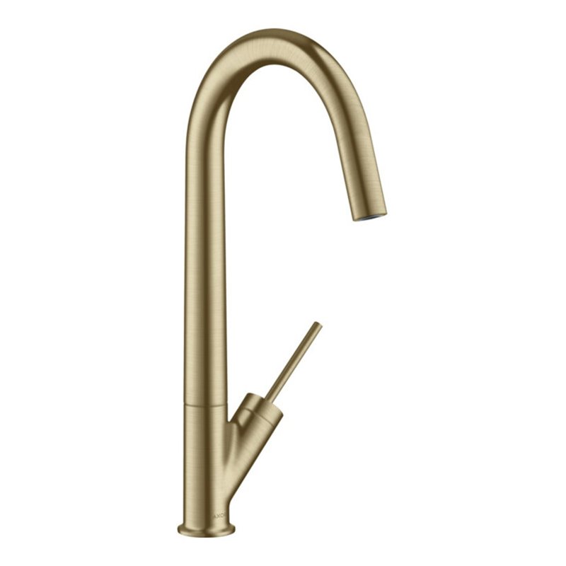 hansgrohe Spültisch-Einhebelmischer 300 Axor Starck mit Schwenkauslauf, brushed bronze
