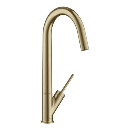 hansgrohe Spültisch-Einhebelmischer 300 Axor Starck mit Schwenkauslauf, brushed bronze