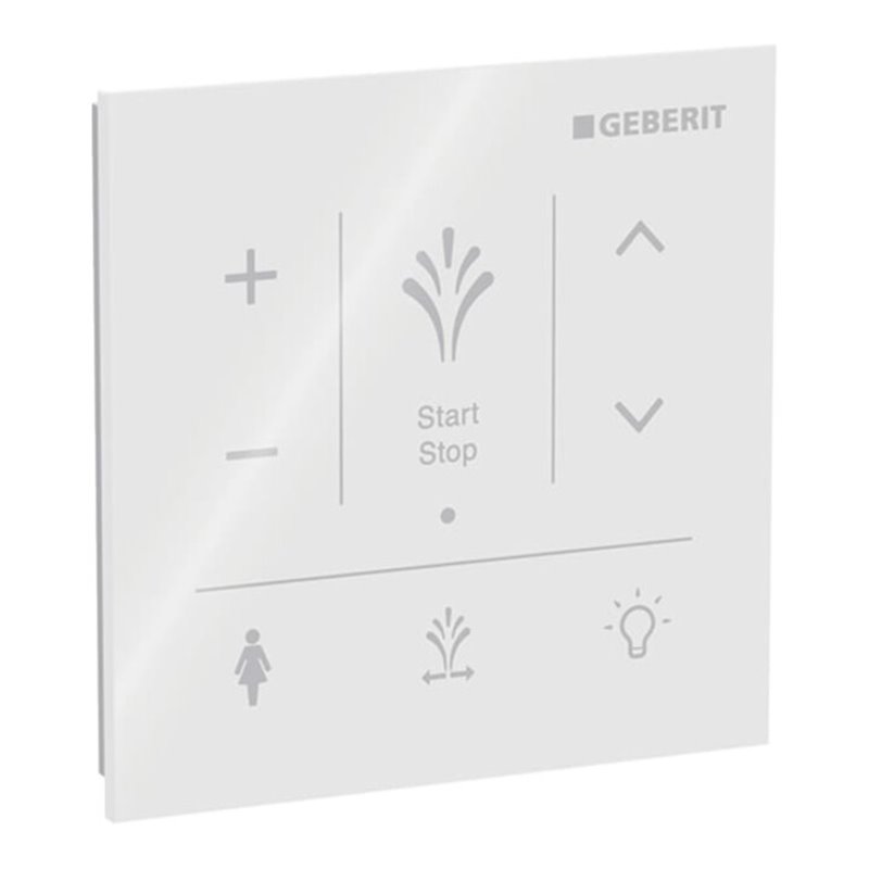 Geberit Wandbedienpanel AquaClean Sela z. AP-Mont., Oberfläche Glas/Farbe weiß