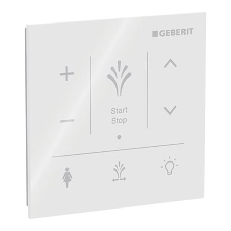 Geberit Wandbedienpanel AquaClean Sela z. AP-Mont., Oberfläche Glas/Farbe weiß
