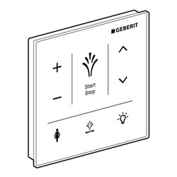 Geberit Wandbedienpanel AquaClean Sela z. AP-Mont., Oberfläche Glas/Farbe weiß