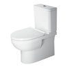 Duravit Stand-WC-Kombi, Tiefspüler No. 1 36,5x65cm, 6 l, Abg. waag., riml., weiß