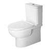 Duravit Stand-WC-Kombi, Tiefspüler No. 1 36,5x65cm, 6 l, Abg. waag., riml., weiß