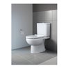 Duravit Stand-WC-Kombi, Tiefspüler No. 1 36,5x65cm, 6 l, Abg. waag., riml., weiß