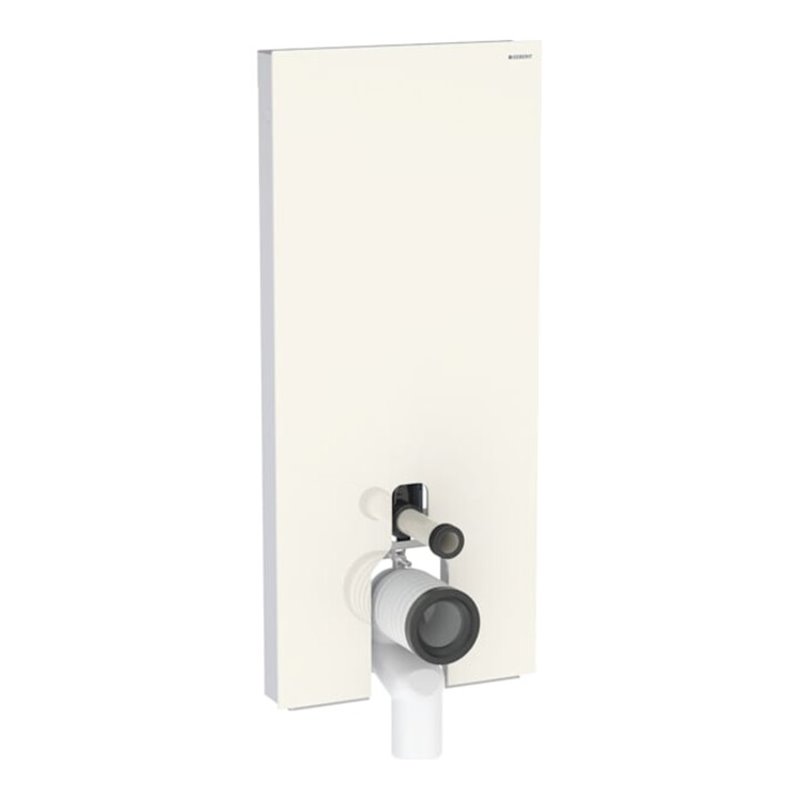 Geberit Stand-WC-Modul Monolith Plus Bauh. 114cm, Fr. Gl. sand-grau, S. Alu