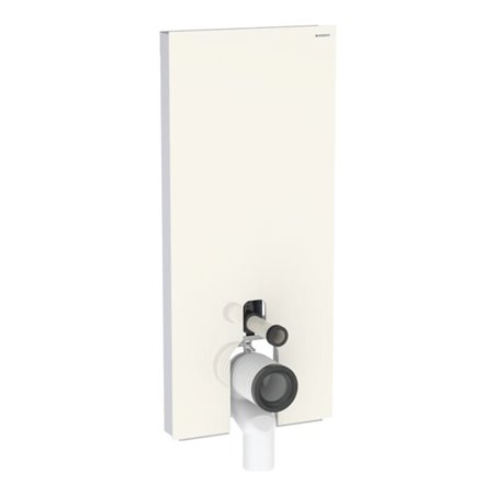 Geberit Stand-WC-Modul Monolith Plus Bauh. 114cm, Fr. Gl. sand-grau, S. Alu