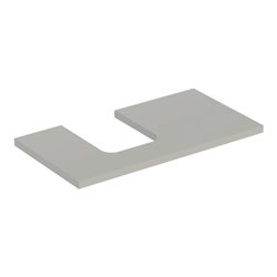 Geberit Waschtisch-Platte One 90x3x47cm, greige/lackiert m, Ausschn li