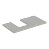 Geberit Waschtisch-Platte One 90x3x47cm, greige/lackiert m, Ausschn li
