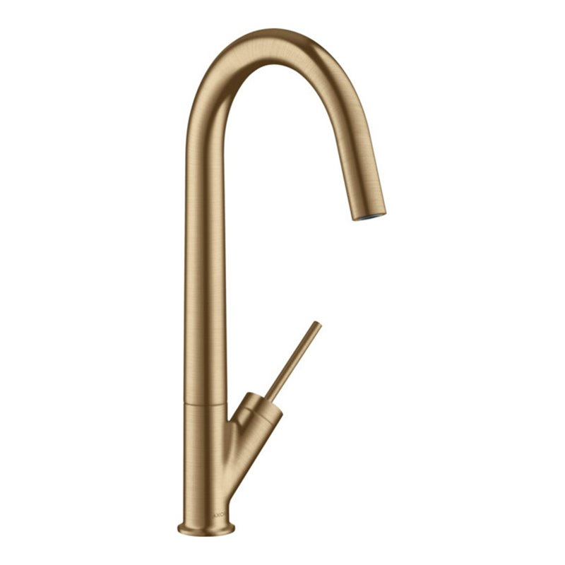 hansgrohe Spültisch-Einhebelmischer 300 Axor Starck mit Schwenkauslauf, brushed red gold
