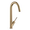 hansgrohe Spültisch-Einhebelmischer 300 Axor Starck mit Schwenkauslauf, brushed red gold