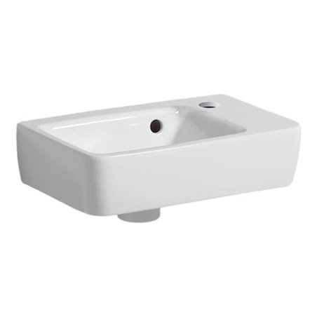 Geberit Handwaschbecken Renova Plan 36x25cm, m Hahnl., m ÜL, kurz, weiß