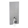 Geberit Stand-WC-Modul Monolith Plus Bauh. 114cm, Fr. Steinz. Beton, S. Alu