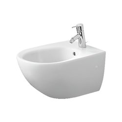 Duravit Wand-Bidet Architec 36,5x58cm, m HL, ÜL, Hahnlochbank, weiß