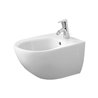 Duravit Wand-Bidet Architec 36,5x58cm, m HL, ÜL, Hahnlochbank, weiß