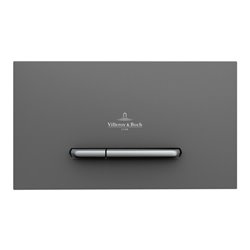 V&B WC-Betätigungsplatte ViConnect 300S 25,3x14,5x2cm, KST, Tast. cr m, Anth ma