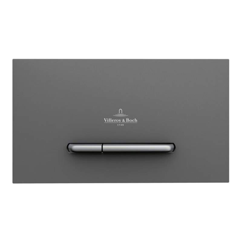 V&B WC-Betätigungsplatte ViConnect 300S 25,3x14,5x2cm, KST, Tast. cr m, Anth ma