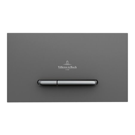 V&B WC-Betätigungsplatte ViConnect 300S 25,3x14,5x2cm, KST, Tast. cr m, Anth ma