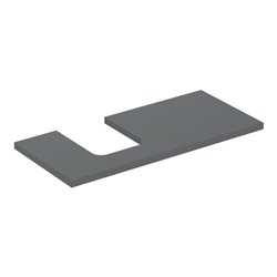Geberit Waschtisch-Platte One 105x3x47cm, lava/lackiert ma, Ausschn li