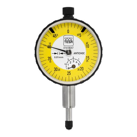 TESA Technology Analoge Messuhr IP40 mit drehbarem Skalenblatt Ø 40 mm, 5 mm, 0,01 mm