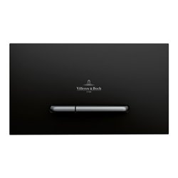 V&B WC-Betätigungsplatte ViConnect 300S 25,3x14,5x2cm, KST, Tast. chr ma, bl ma