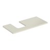 Geberit Waschtisch-Platte One 105x3x47cm, sand-grau/l hg, Ausschn li