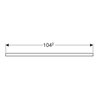 Geberit Waschtisch-Platte One 105x3x47cm, sand-grau/l hg, Ausschn li