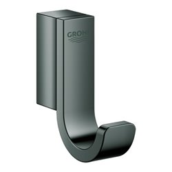 Grohe Bademantelhaken Selection hard graphite, einfach