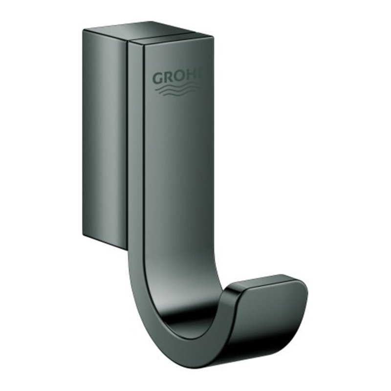 Grohe Bademantelhaken Selection hard graphite, einfach