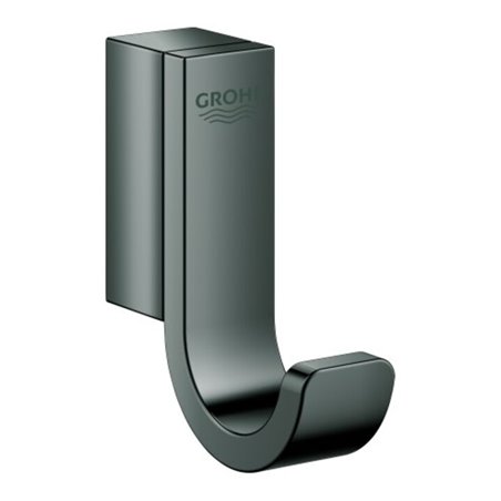 Grohe Bademantelhaken Selection hard graphite, einfach