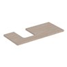 Geberit Waschtisch-Platte One 105x3x47cm, Eiche/Mela Holz, Ausschn li